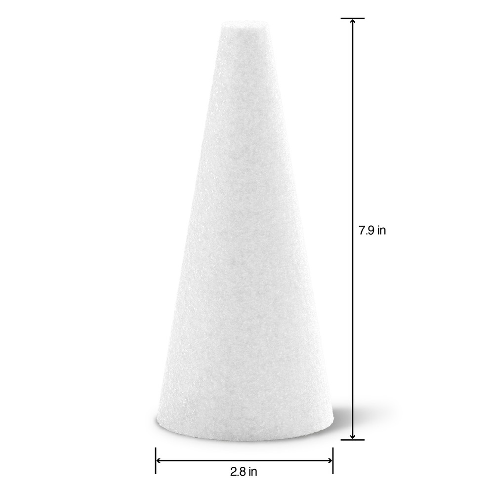 Styrofoam Cone 8"X3"