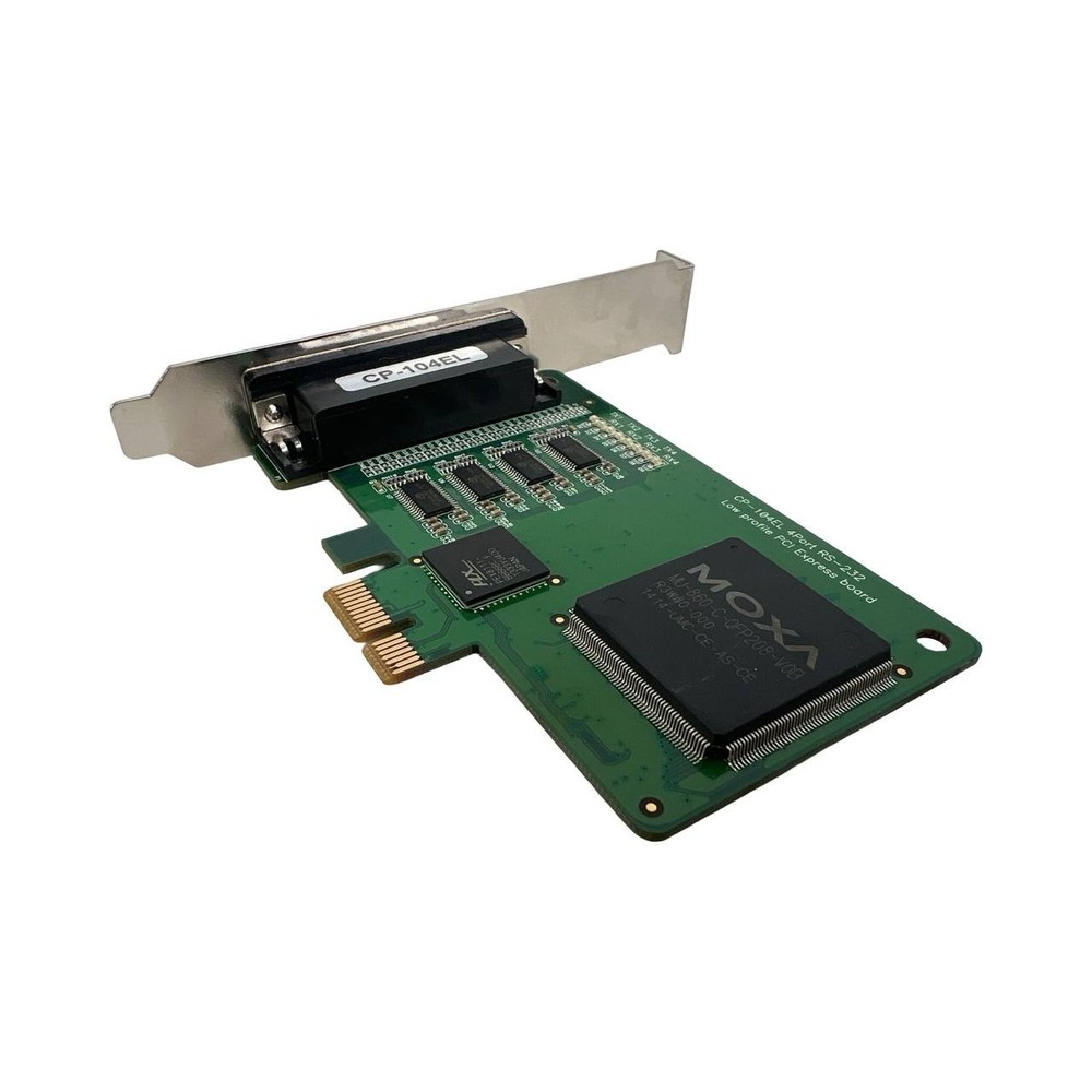 MOXA RS232 Serial Controller card CP-104EL PCIe