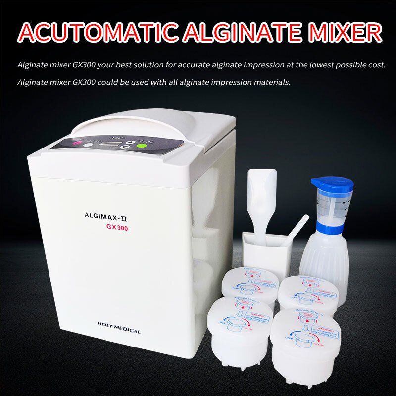 Dental Automatic Alginate Mixer Impression Materials Mixing Machine with Cups US