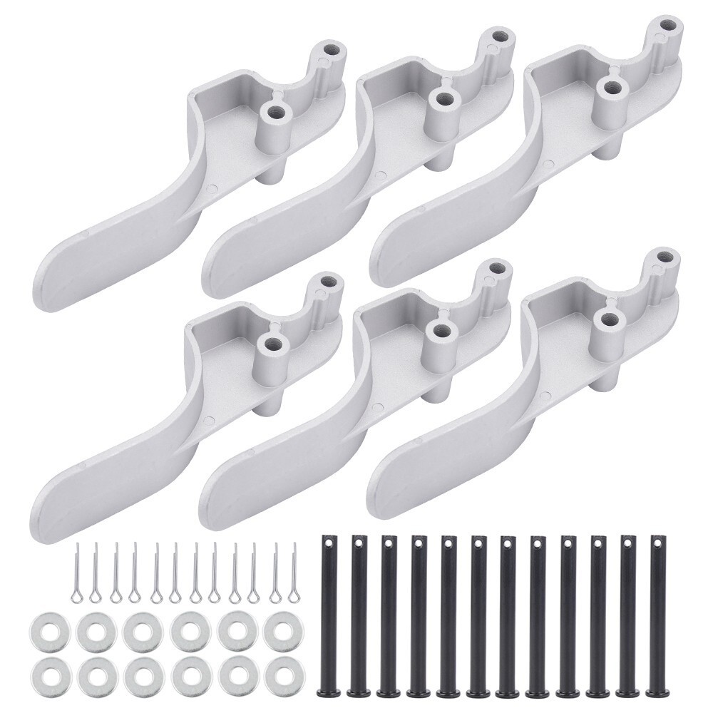 6PCS Quick Release 3"Upright Tarp Stop, Replace Rusted Stops on Roll Tarp System