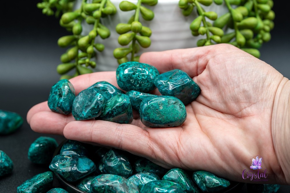 Dioptase Tumble - Grade AA