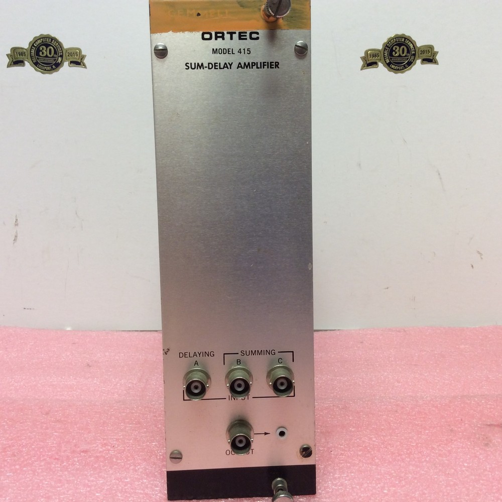 ORTEC EG&G NIM computer module model # 415 SUM-DELAY AMPLIFIER Bin Module