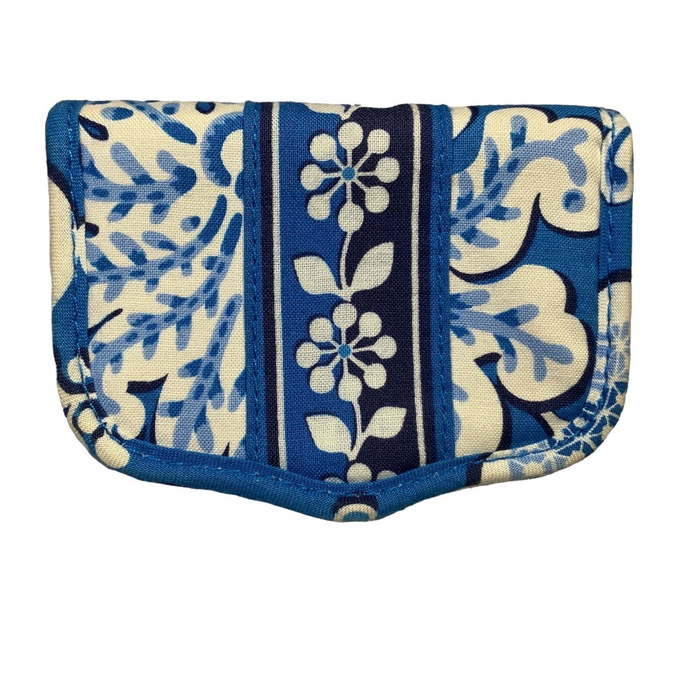 Vera Bradley Small Billfold Wallet Blue Lagoon pattern