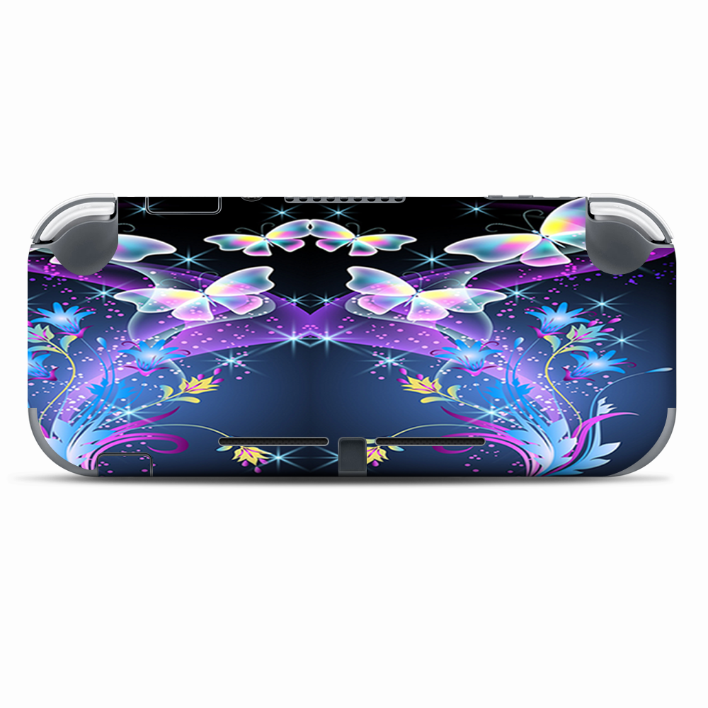 Skins Decals wrap for Nintendo Switch Lite - glowing butterflies in flight