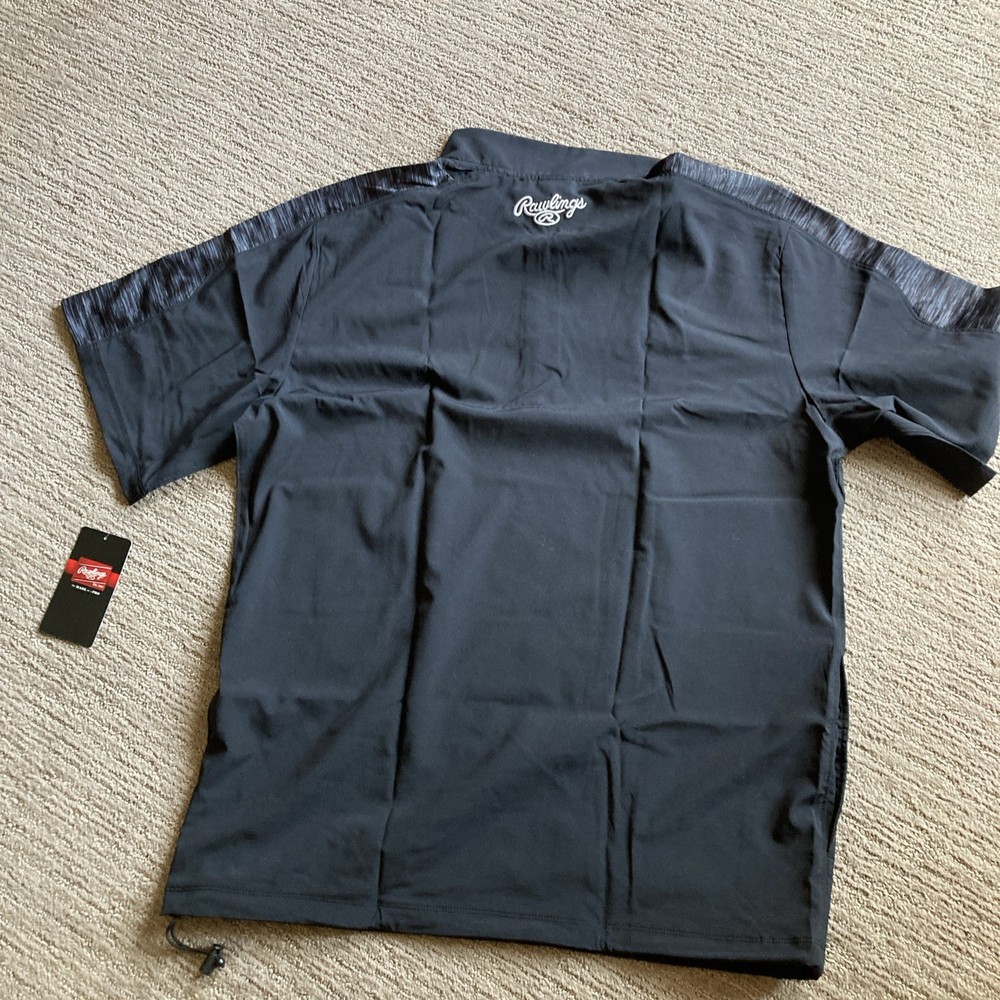 Rawlings Baseball 1/4 Zip Shell Warm Up black Size Large