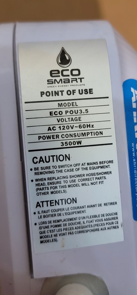 Ecosmart Tankless Water Heater POU 3.5, OFFERS ENCOURAGED, SAME DAY SHIPPING