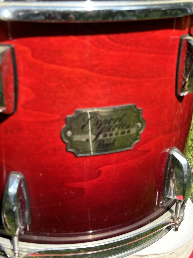 Pearl Export Transparent Ruby Red Fade 12 Rack Drum