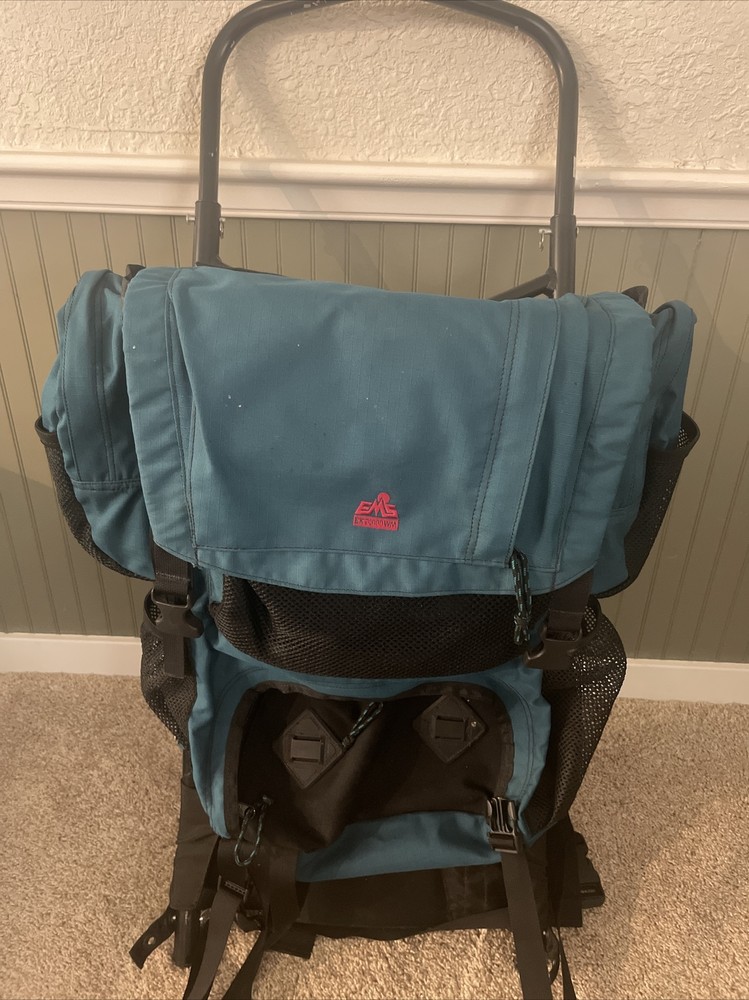 EMS Hiking Backpack External Aluminum Frame padded hip belt