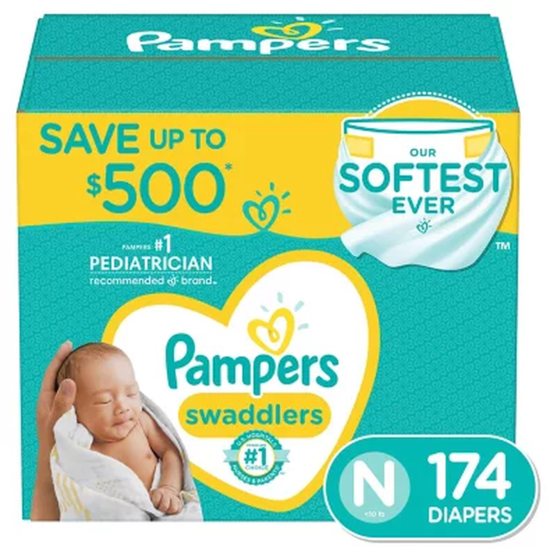 Baby Diapers, Sizes: Newborn -7