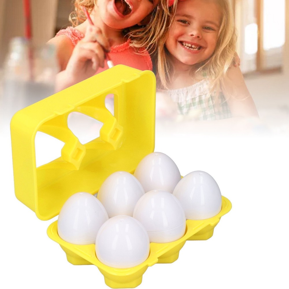 Kid Matching Egg Portable Color Shape Recognition Matching Easter Eggs