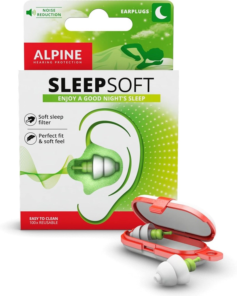 SleepSoft Sleeping Earplugs - Ultra Soft  for Side Sleeper -