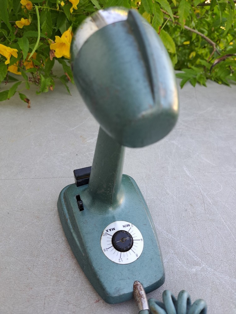 vintage green Turner transistorized SSB+2 desk ham CB microphone untested