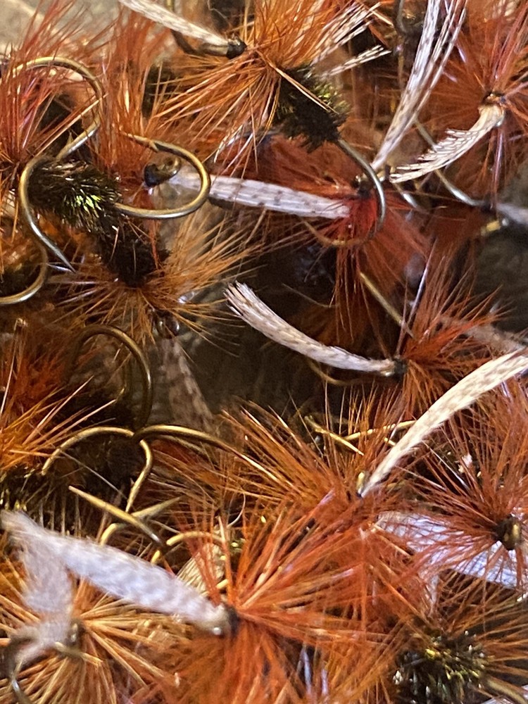 6 x John Storey Dry Fly #12.