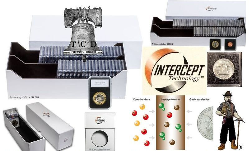 Intercept Track Box Coin Holder Slab Storage Case Everslab Quickslab PCGS NGC