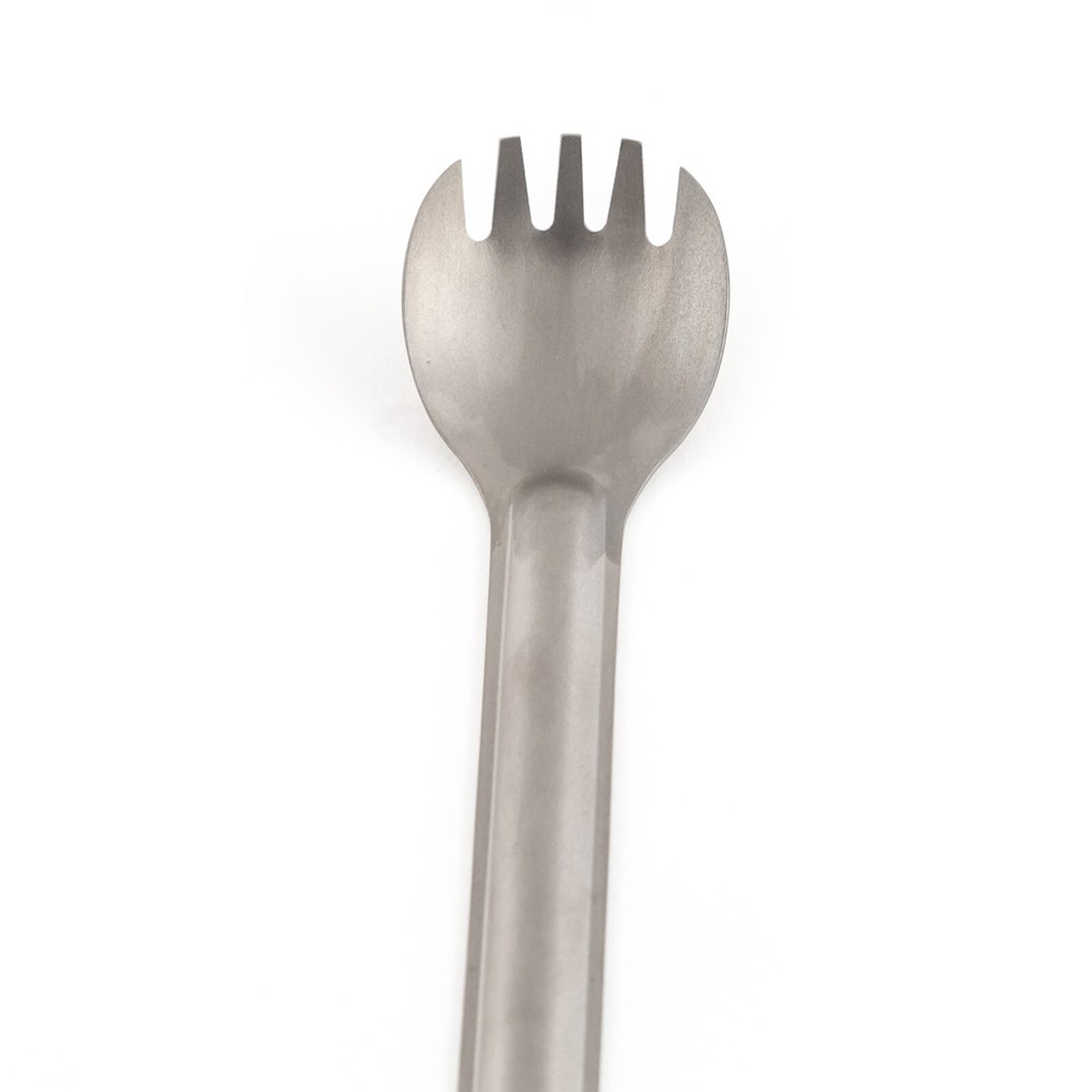 4-PACK Titanium Long Handle Spork Ultralight Backpacking Core Element Deep Pouch