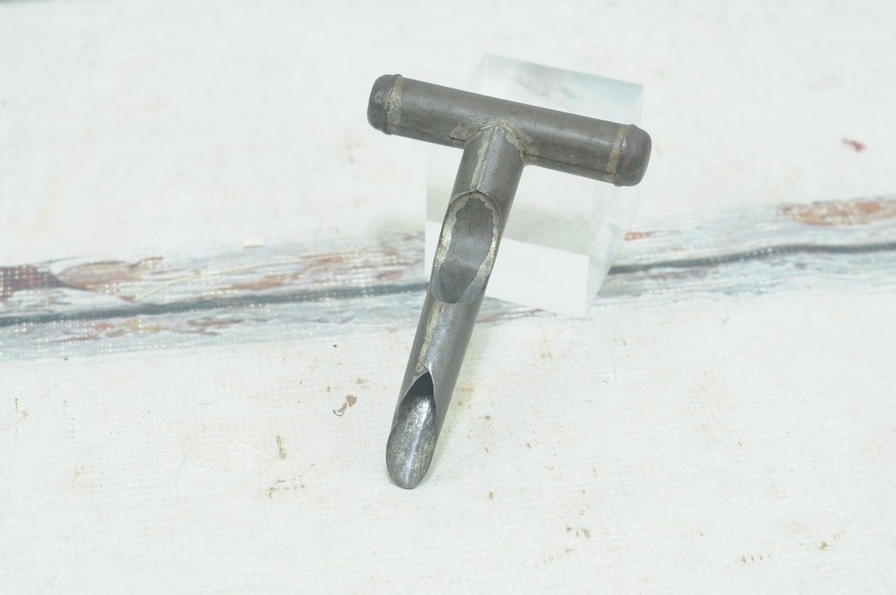 Antique . Soldered Tin Apple Corer Grapefruit Corer Primitive Kitchen Tool Gadge