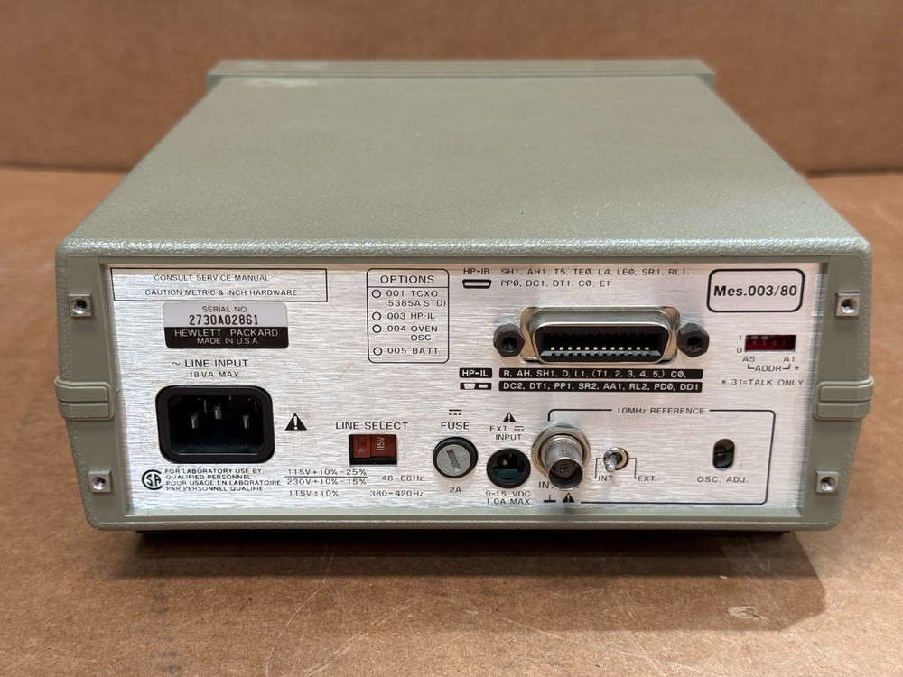 HP / Agilent 5384A Frequency Counter Needs Power Button But Works