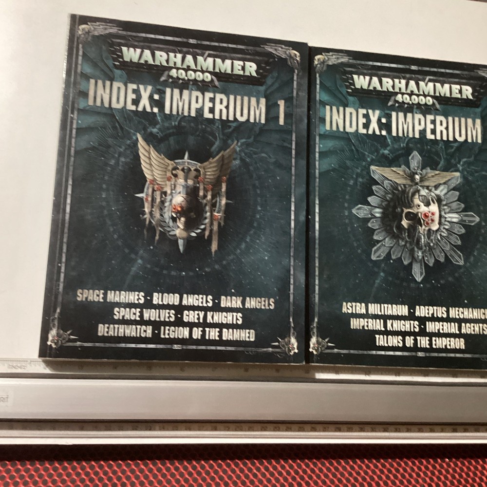 Warhammer 40k Index Imperium 1 and Index Imperium 2