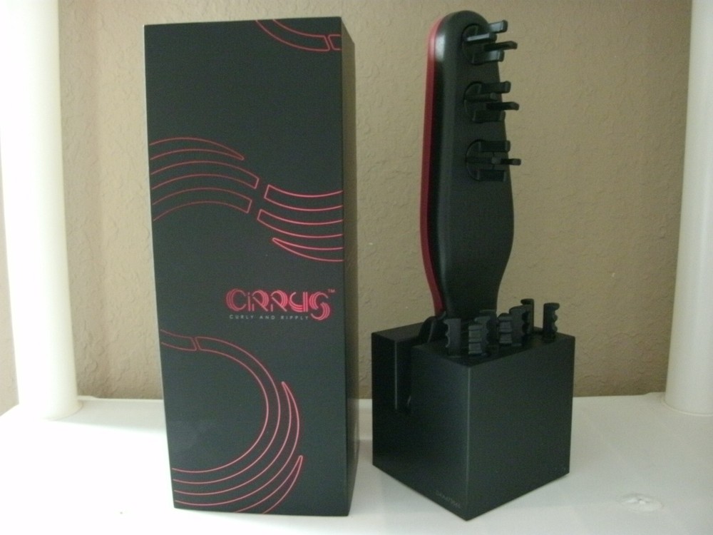 CIRRUS (RED & BLACK) CURLY & RIPPLE VOLUMIZING STYLING WAVER (NIB)