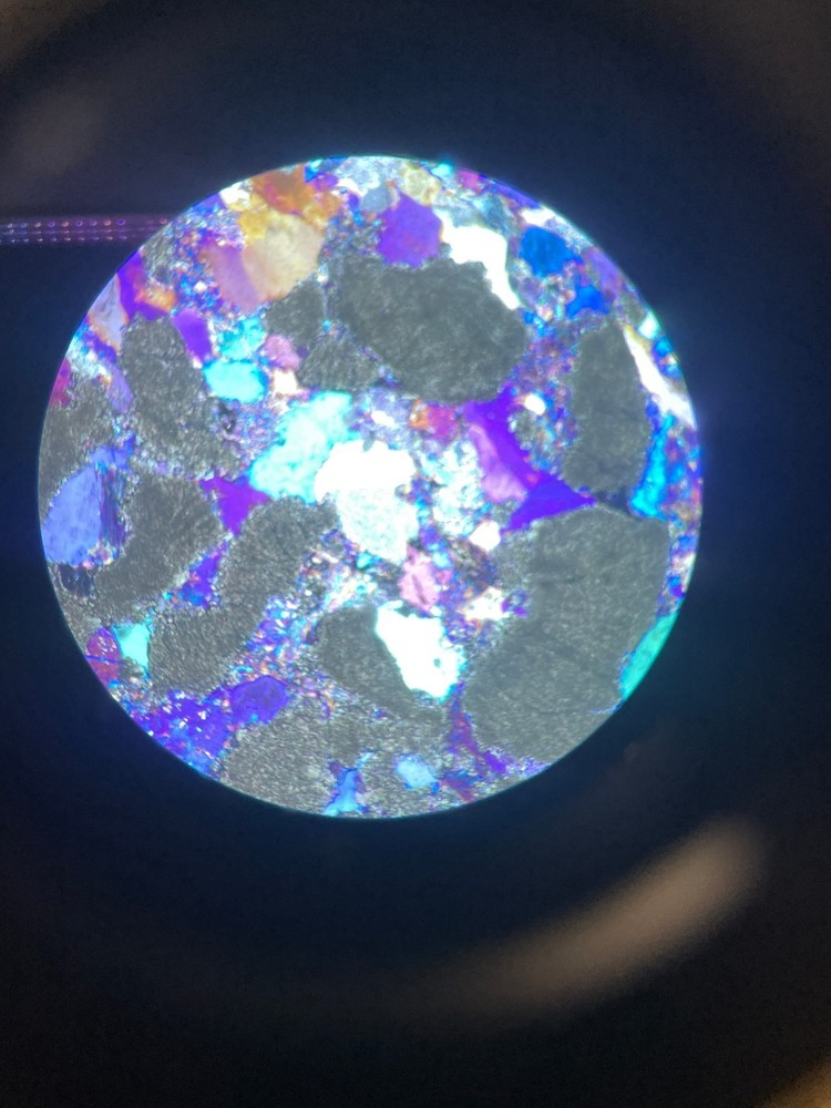 Polarized microscope mineral rock slicing Eight slides flake