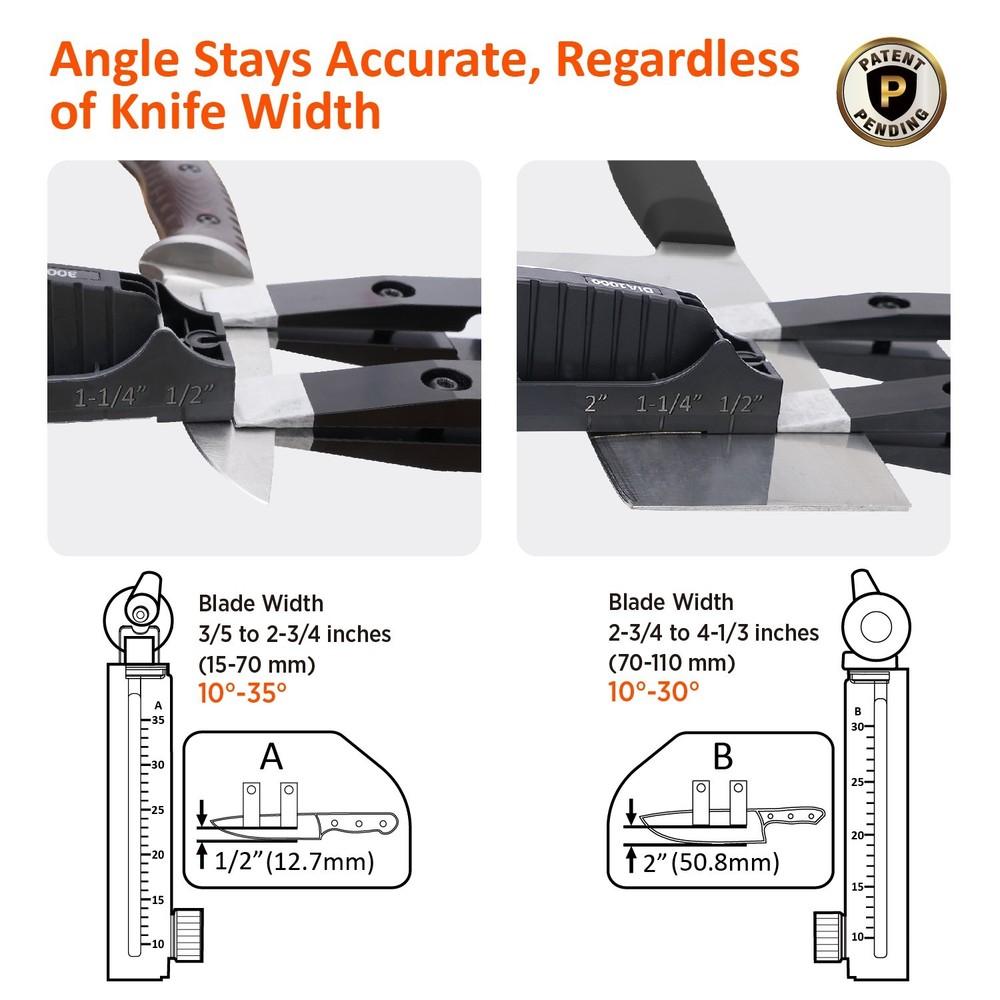 SHARPAL 202H Precision Knife Sharpening System–Adjustable Angle 10–35°