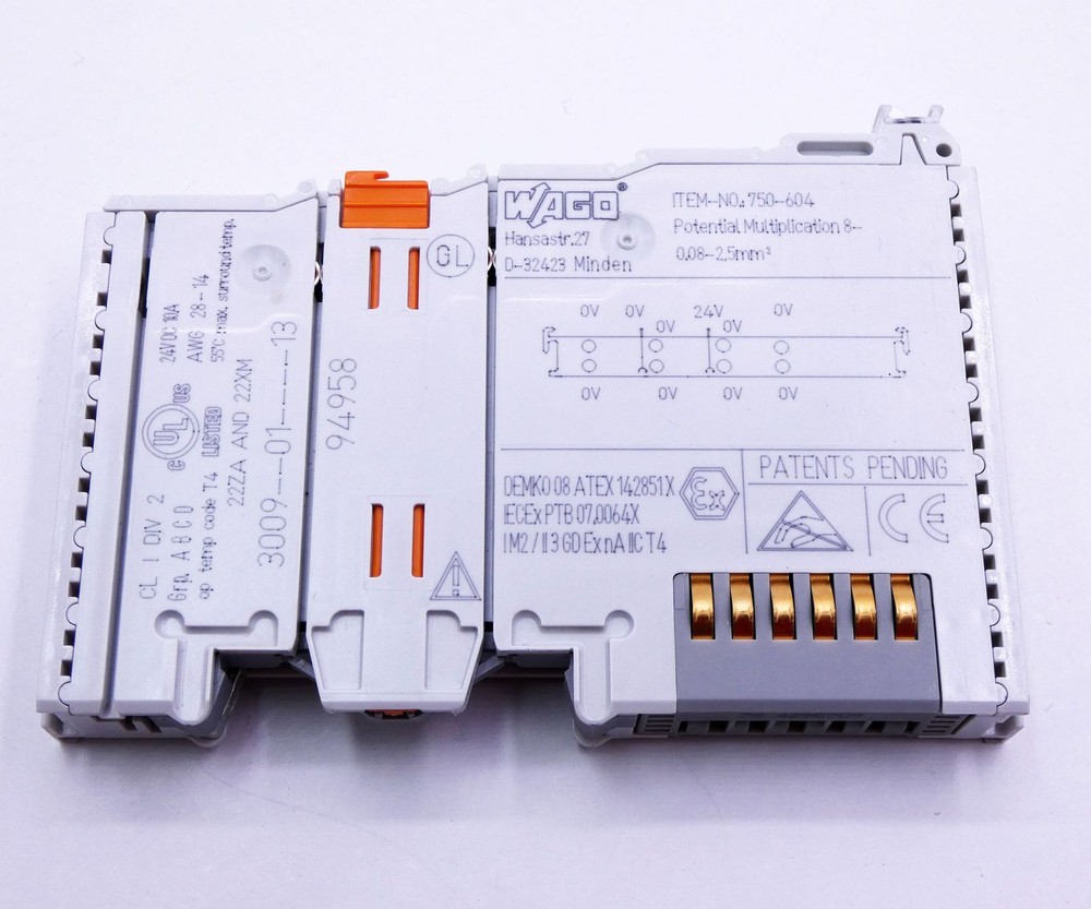 Wago 750-604 potential multiplication terminal -unused-