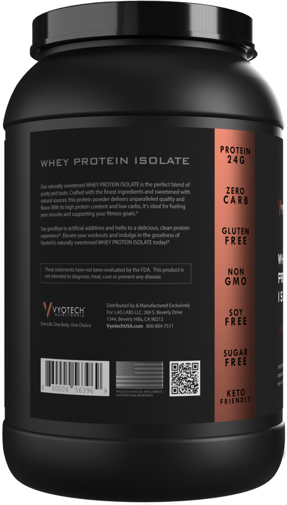 Chocolate Whey Protein Isolate 2 Pack Zero Sugar Monk Fruit Digestive Enzymes