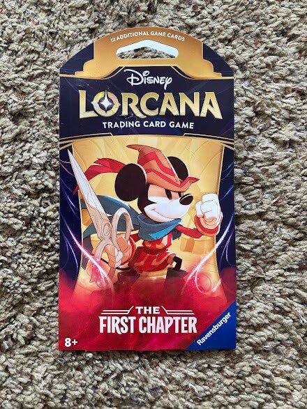 Ravensburger Disney Lorcana THE FIRST CHAPTER EMPTY SLEEVED HANGAR PACK MICKEY