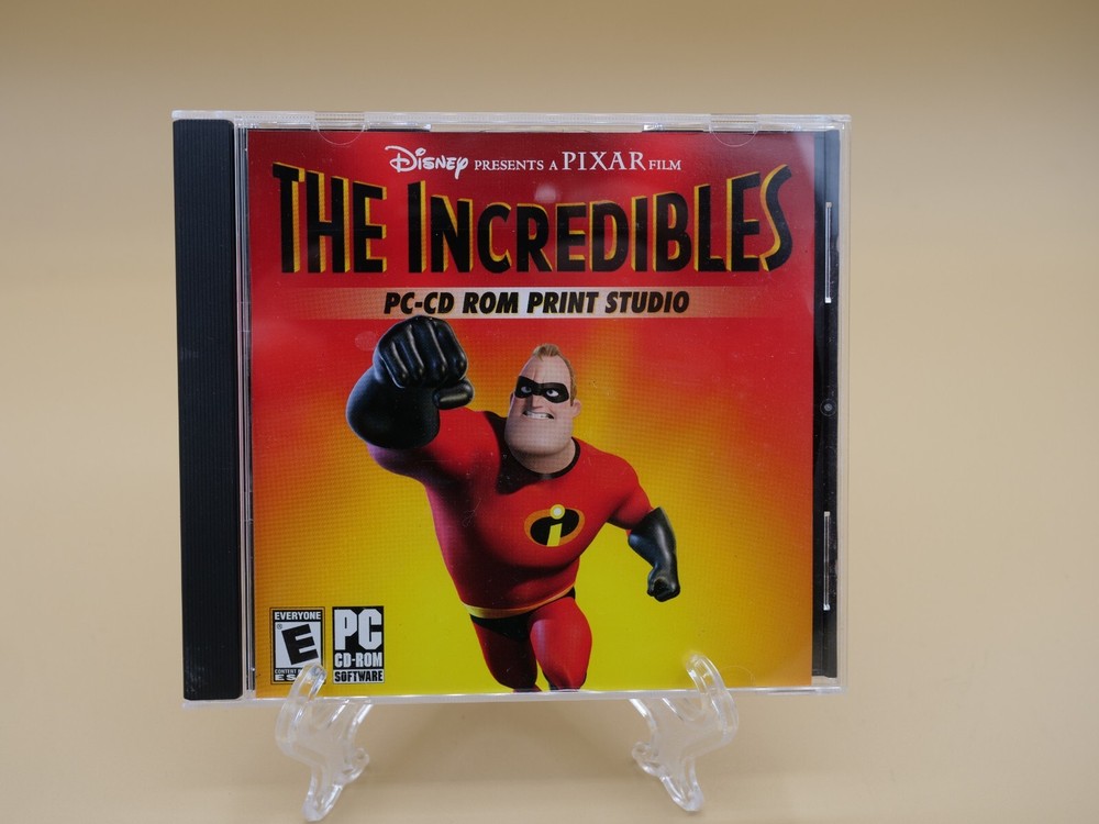 The Incredibles PC-CD ROM Print Studio Disney Pixar Computer Software