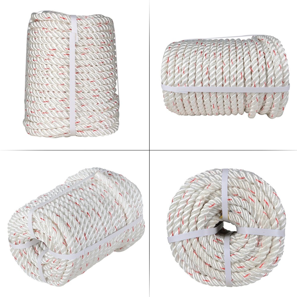 5/8"×150' 8900Lbs Double Braid Polyester Arborist Bull Rope Pulling Rigging Line