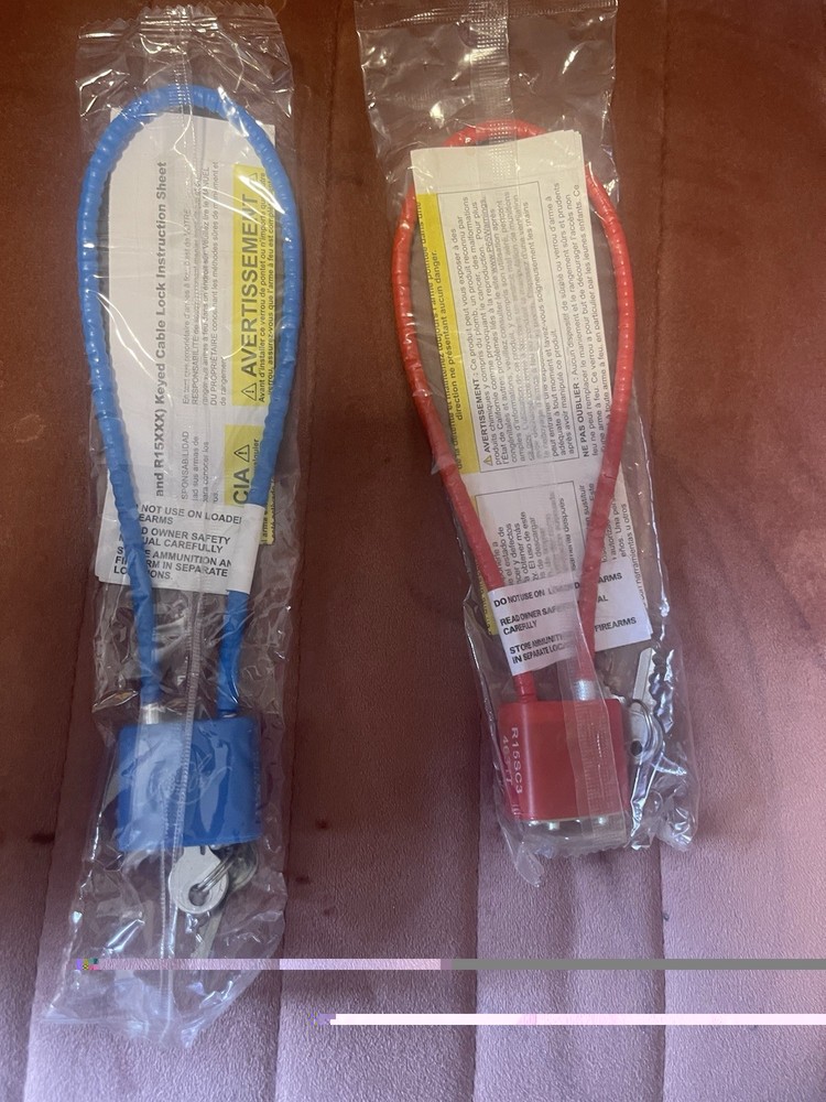 Gun Cable Locks With Keys New