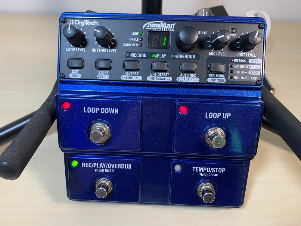DigiTech JamMan Stereo Digital Looper Pedal w/ 9v Power Adapter - Save Loops!
