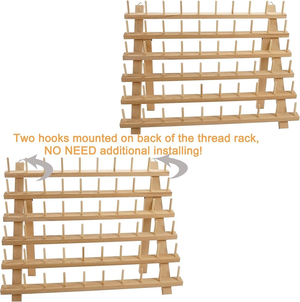 Wooden Thread Holder for Sewing Threads