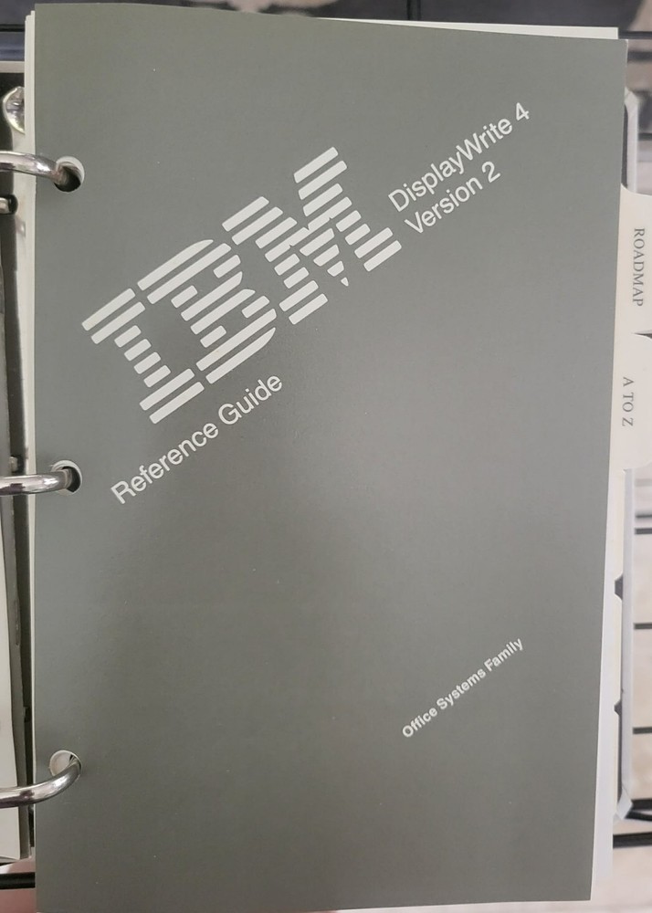 IBM DisplayWrite 4 Version 2 word processing program for IBM DOS vintage 1988