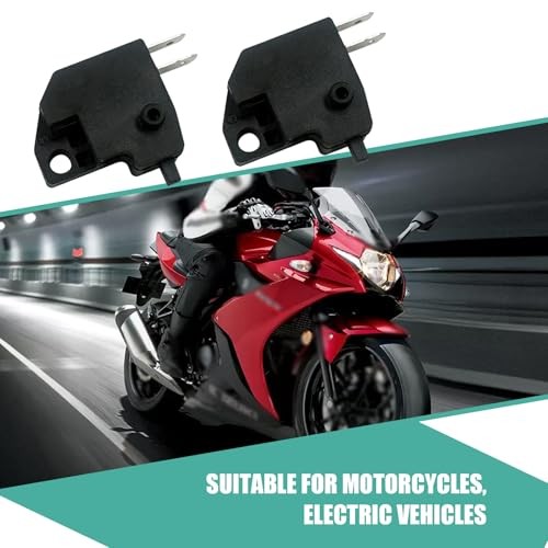 Motorcycle Brake Light Switch Replacement, 2-Pack Front Disc Brake Stop Light