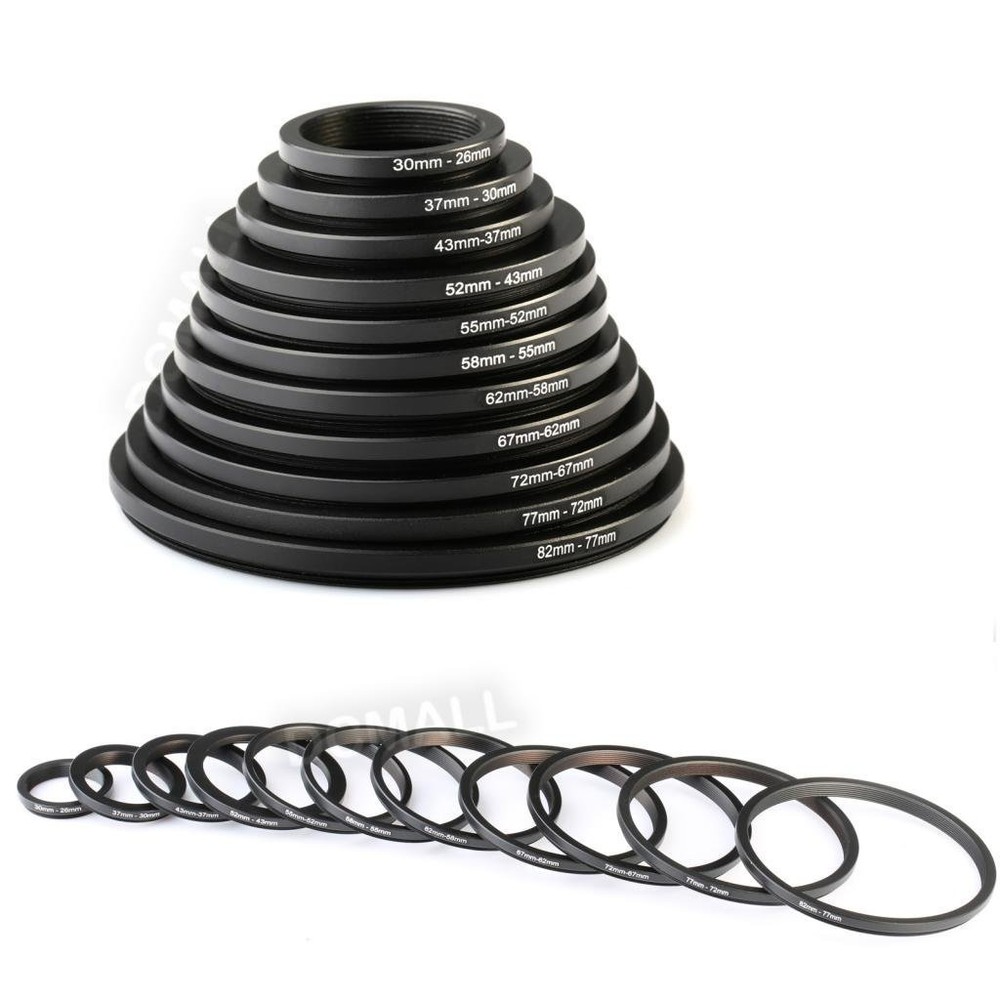 Black 30.5mm to 28mm 30.5mm-28mm Step Down Filter Ring Adapter