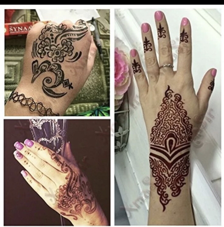 Full Hand Henna Stencil #S109L