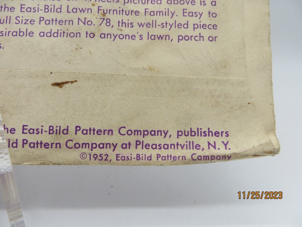 Vintage Farmyard Pull Toys No. 79 Easi-Bild Pattern 1952