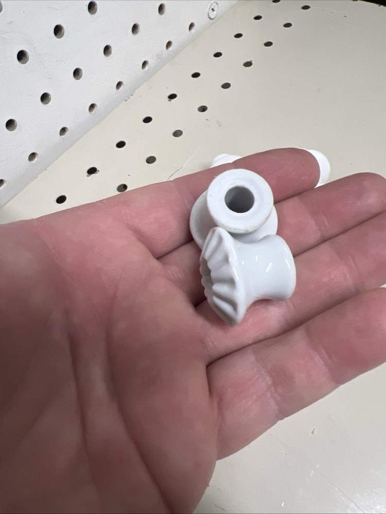 Lot 13 Antique White Ceramic Drawer Pulls Cabinet Knobs Assorted Lot Sizes