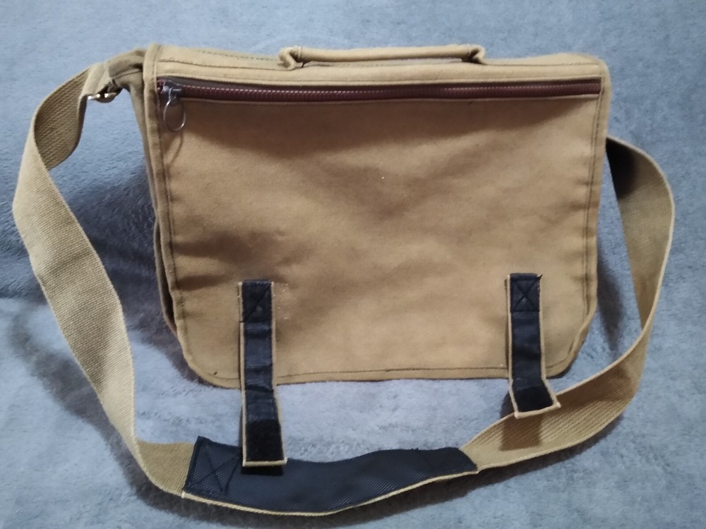 vintage military messenger bag canvas