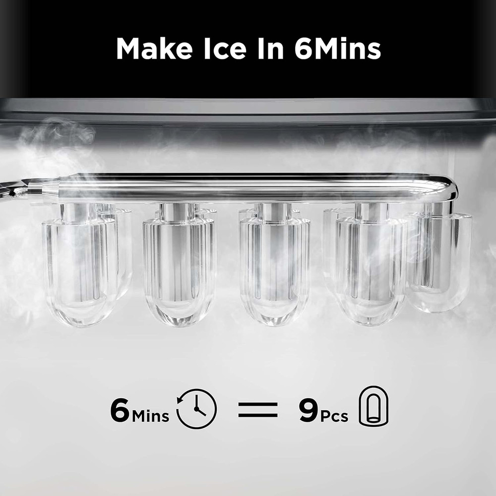 Countertop Ice Maker - Efficient Self-Cleaning Ice Machine with 2L Capacity, 26L