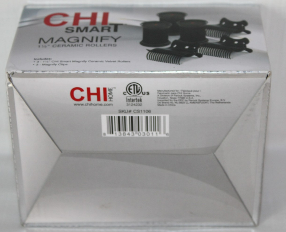 Chi Smart Magnify Ceramic 1.5" Hot Rollers Curler Set Model CS1106 Refills-#12