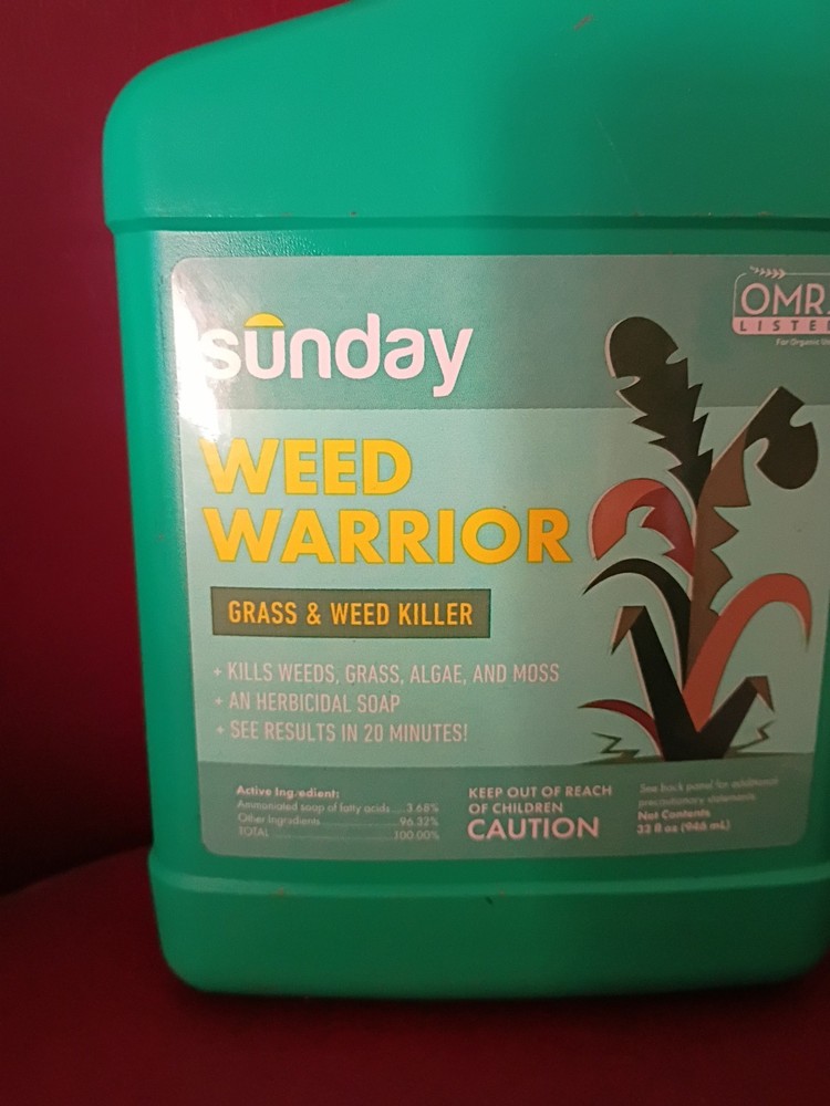 Sunday Weed Warrior Grass Algae Moss Herbicidal Soap , 32 fl oz