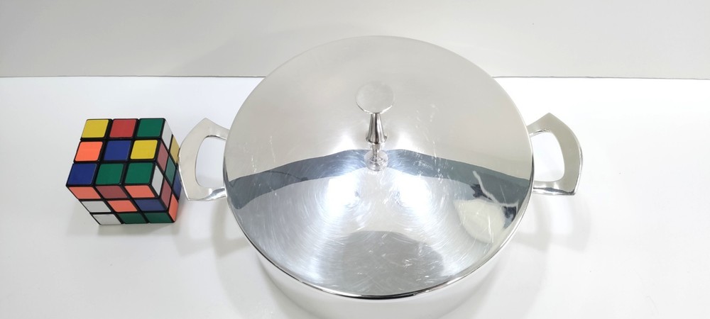 Silverplate Reed & Barton Casserole Midcentury Modern 1163