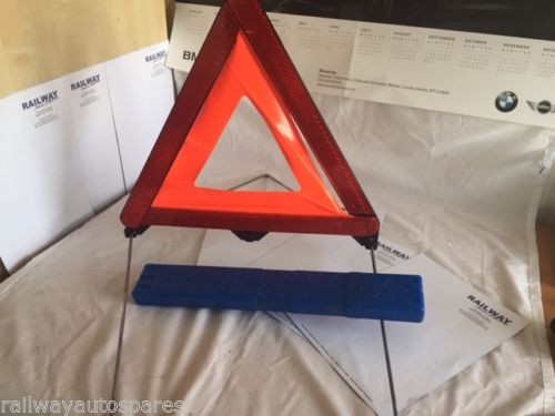 BMW E90 E46 E53 E39 E60 SAFETY WARNING TRIANGLE WITH CASE 1095457 B361