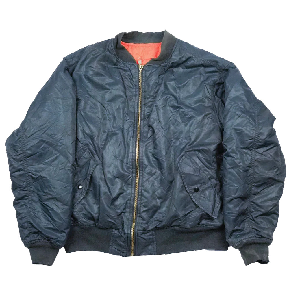 MA-1 Black Flight Jacket - Medium