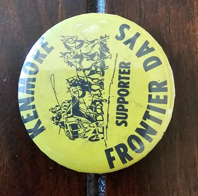 Kenmore Washington Frontier Days Pinback Button