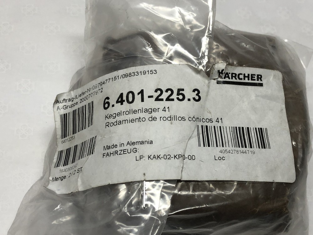 KARCHER Roller Bearing 6.401-225.3 - Genuine