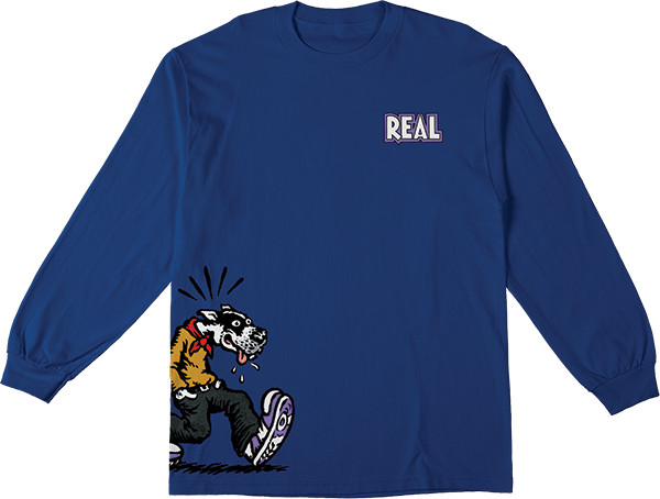 Real Comix Long Sleeve Shirt Small -Royal
