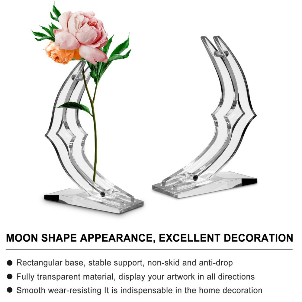 Acrylic Rose Display Stand Rose Flower Stem Holder Support Base